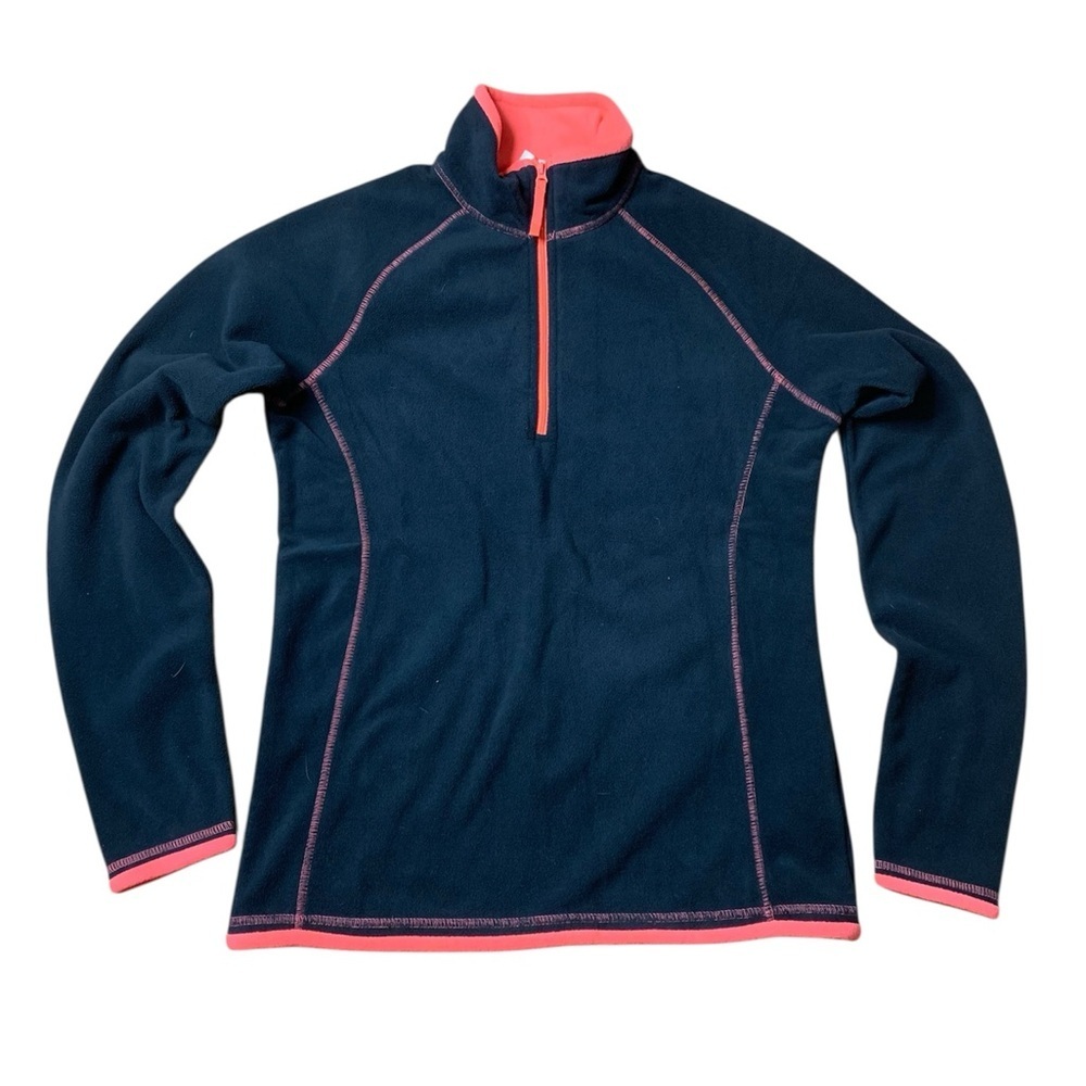 Mountain Warehouse Navy & Coral Pink 1/4 Zip Fleece - Size 4